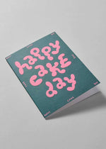 Happy Cake Day Embossed Card