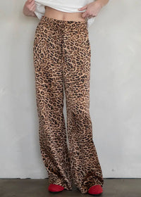 Aliyah Drawstring Pants - Leopard