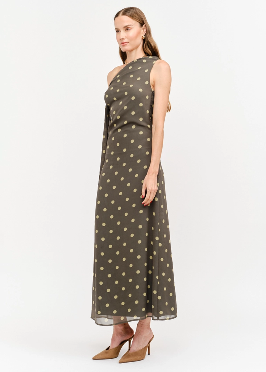 Remie Off The Shoulder Dress - Olive