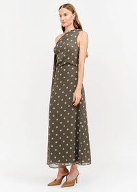 Remie Off The Shoulder Dress - Olive