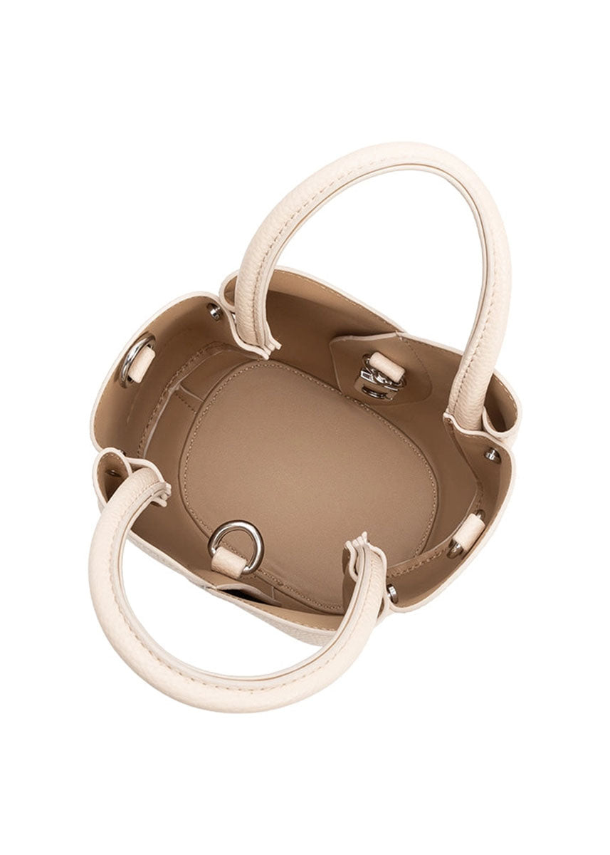 Mini Tulip Handle Bag - Bone