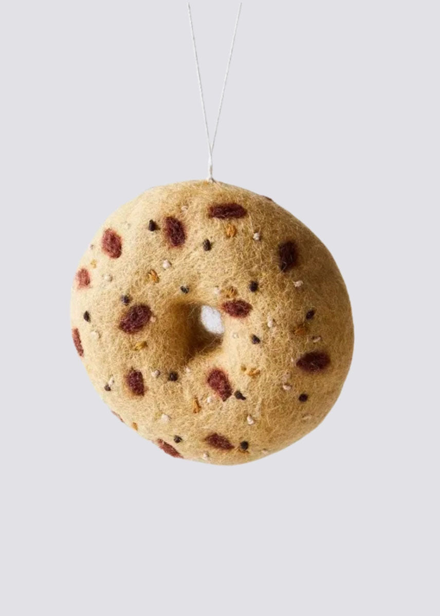 Everything Bagel Felt Ornament