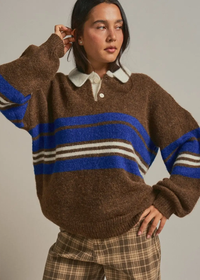 Darcy Rugby Polo - Heathered Cocoa
