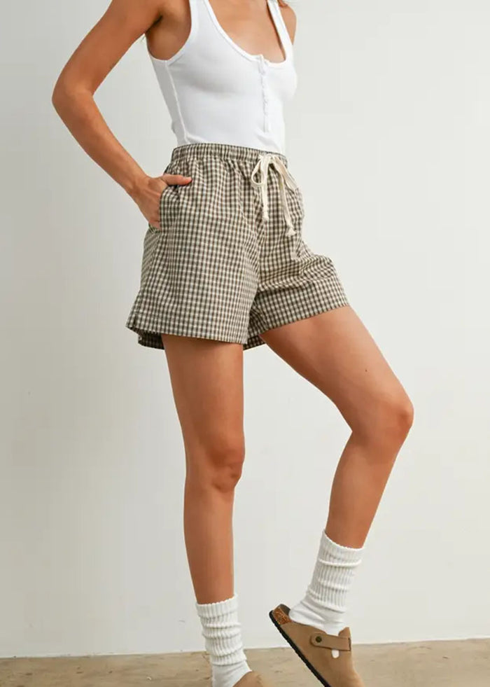 Kiah Striped Boxer Short - Brown