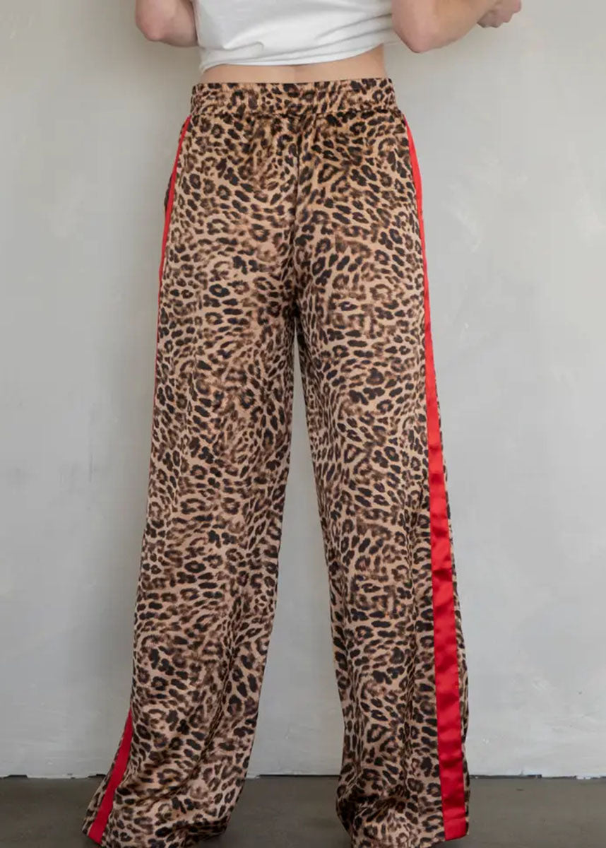 Aliyah Drawstring Pants - Leopard