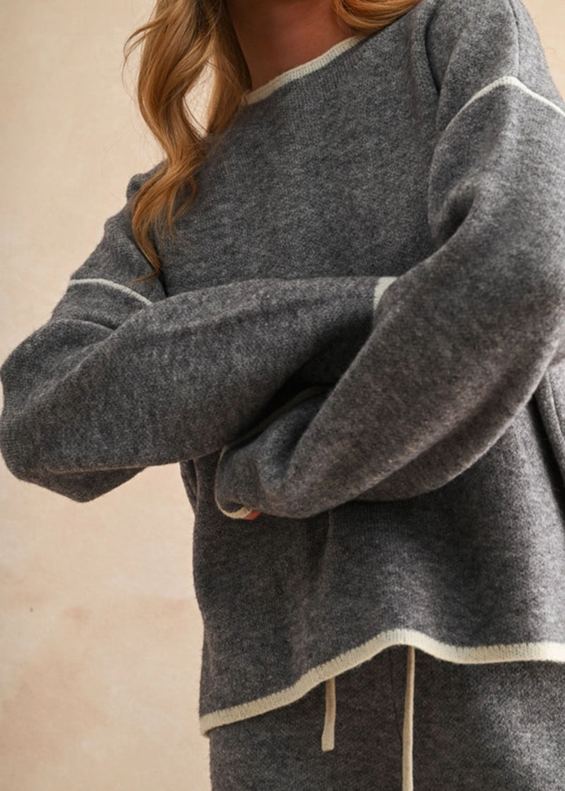 Calista Sweater - Heather Grey