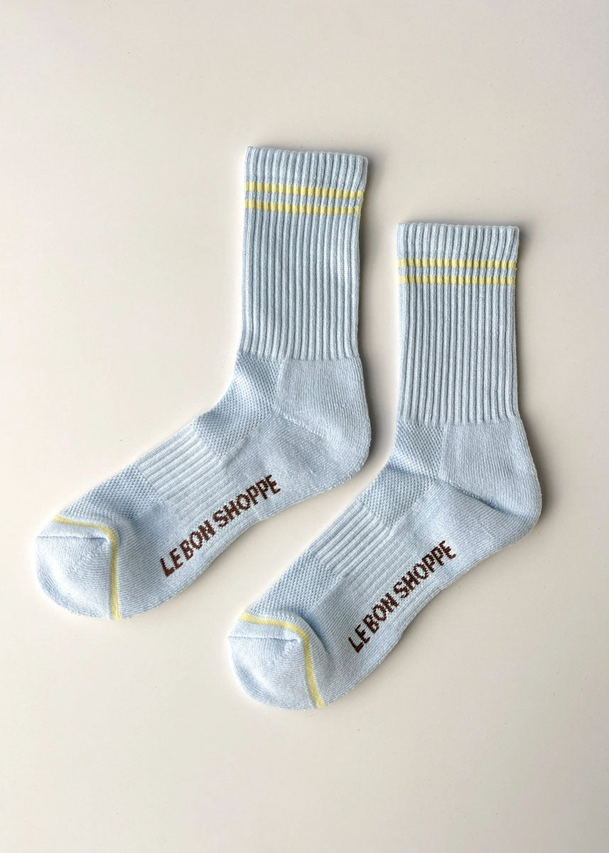 Boyfriend Socks - Pastel Sky
