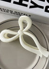 Bow Hair Claw - White