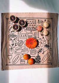 Picnic Tea Towel - Taupe