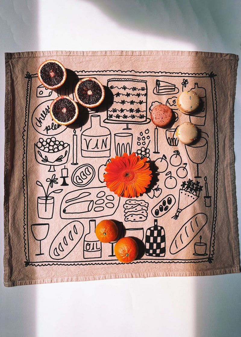 Picnic Tea Towel - Taupe