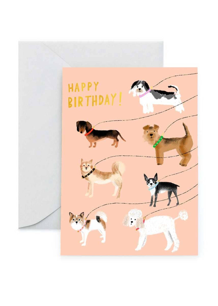 Out For A Walk Birthday Card