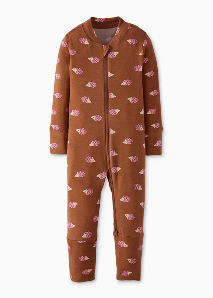 Kids Long John Pajama Set In HannaSoft™ - Hedgy