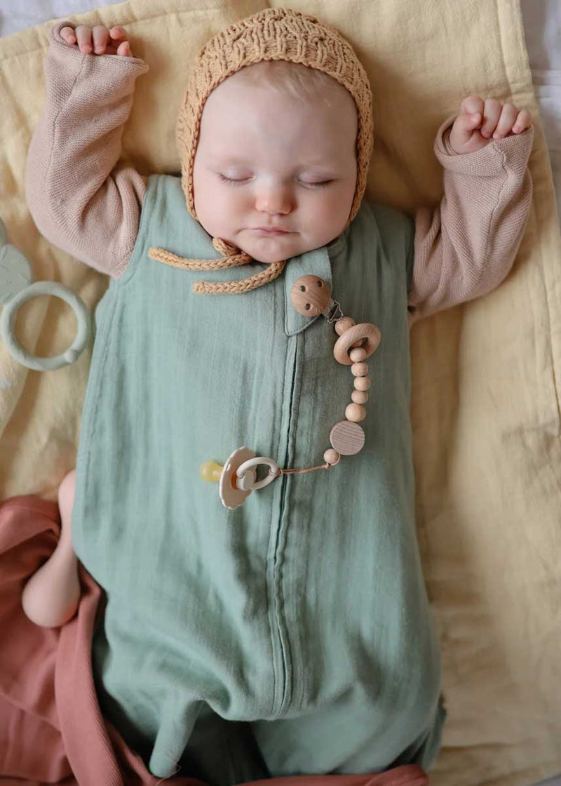 FRIGG Daisy Natural Rubber Pacifier 2-Pack - Cotton Candy/Sandstone