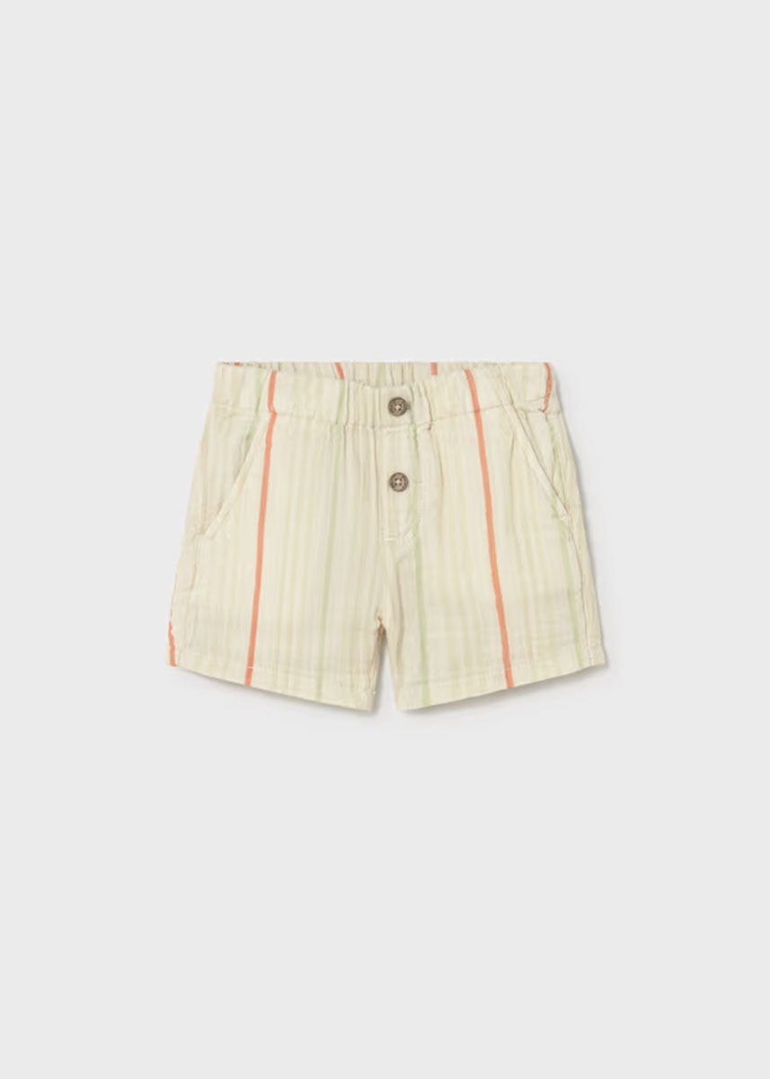 Percy Wide Leg Linen Shorts - Stripe
