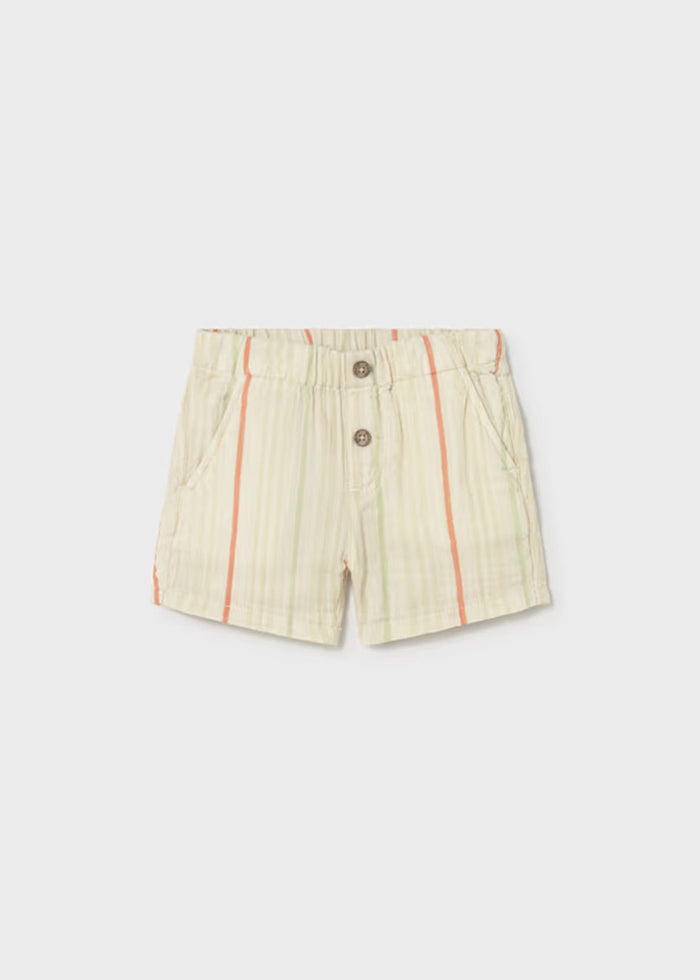 Percy Wide Leg Linen Shorts - Stripe