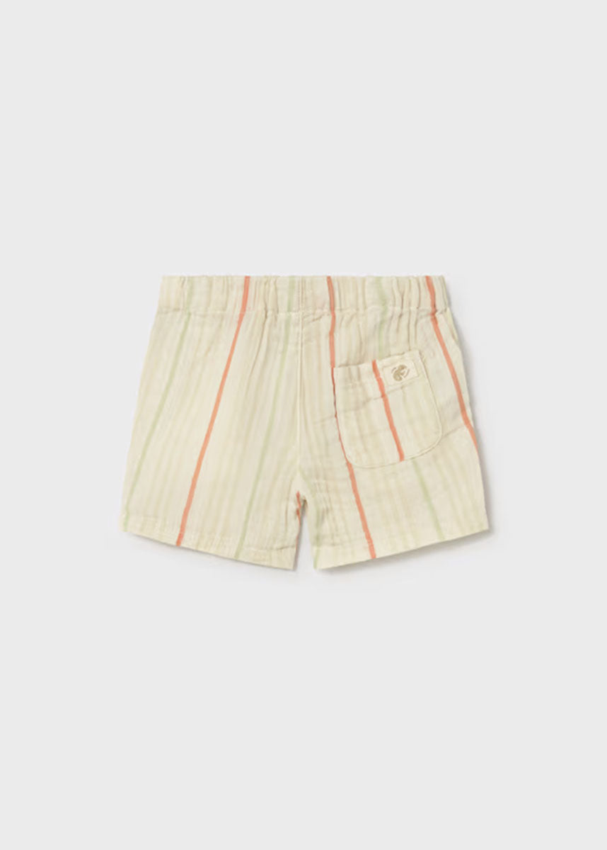 Percy Wide Leg Linen Shorts - Stripe