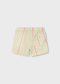 Percy Wide Leg Linen Shorts - Stripe