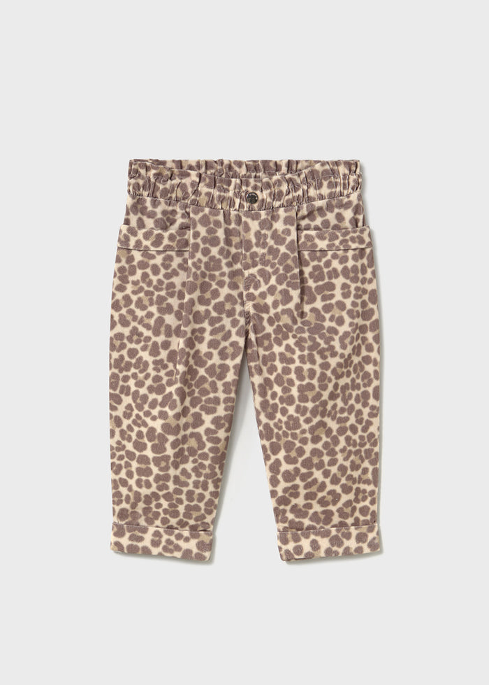 Kiana Corduroy Pants - Leopard
