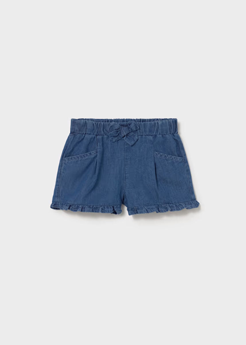 Jones Denim Tie Shorts - Dark