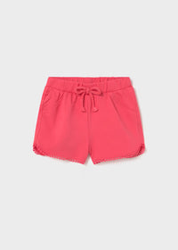 Cora Chenille Shorts - Hibiscus