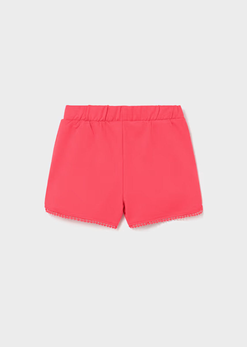 Cora Chenille Shorts - Hibiscus