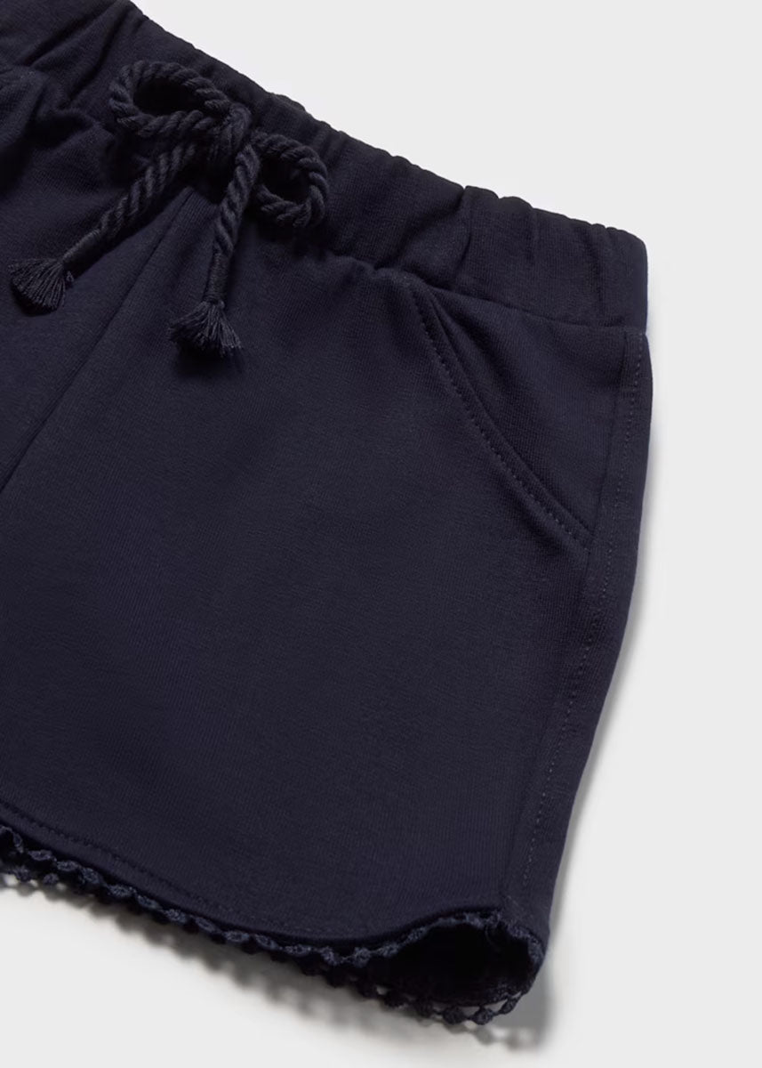 Cora Chenille Shorts - Navy Blue