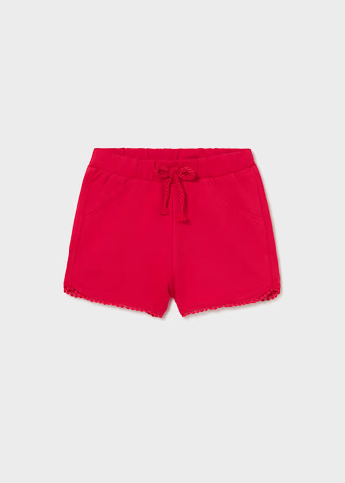 Cora Chenille Shorts - Red