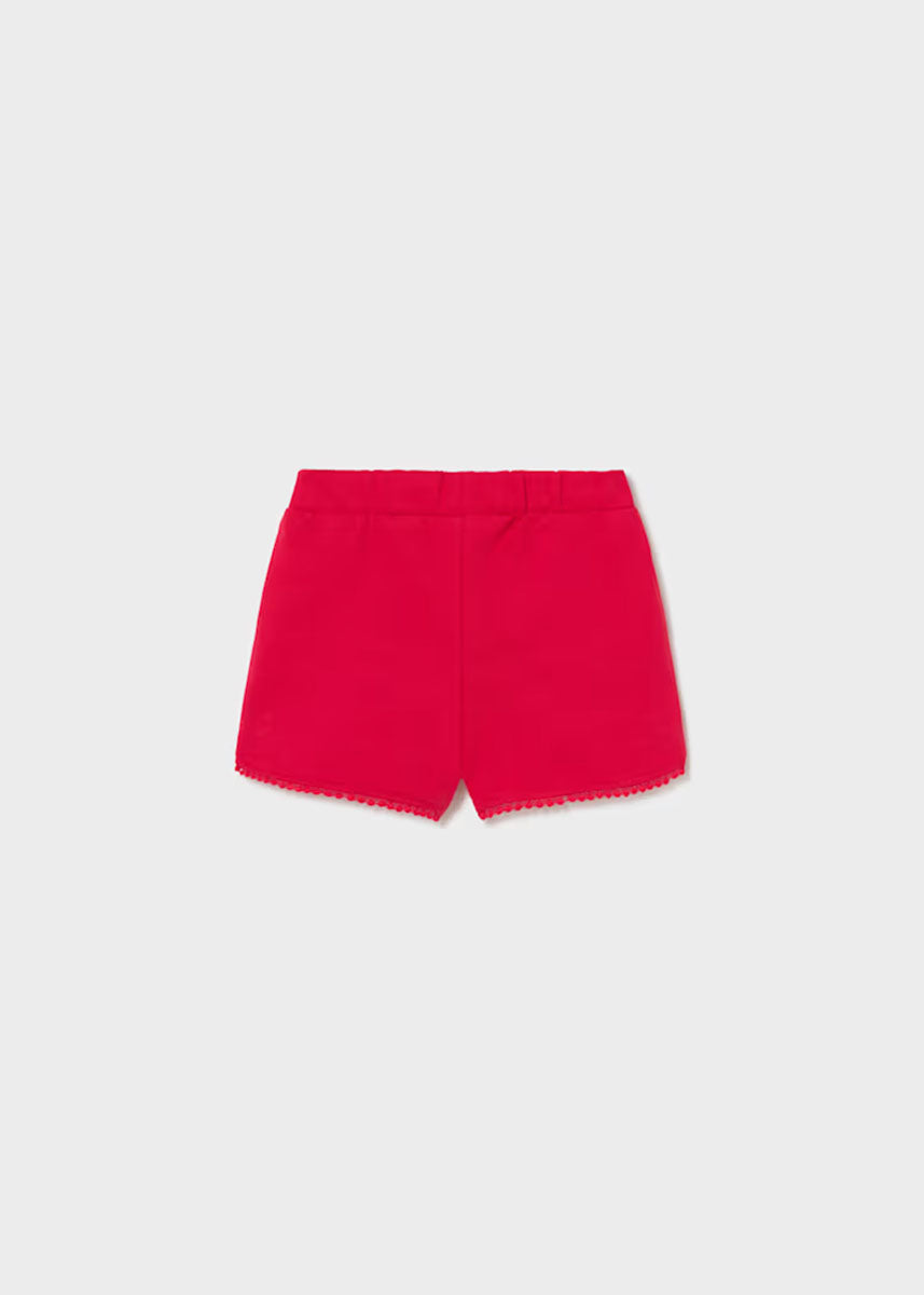 Cora Chenille Shorts - Red