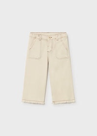 Evie Twill Trousers - Chickpea