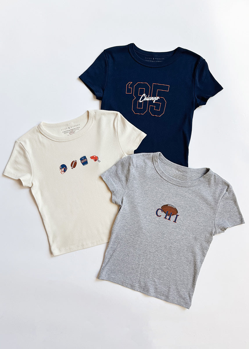 Chi Football Baby Tee