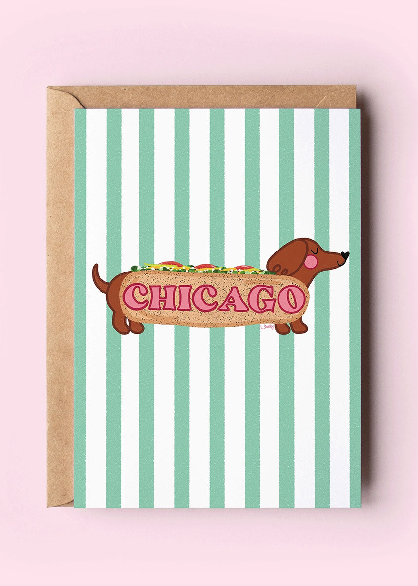 Chicago Classic Dog Greeting Card
