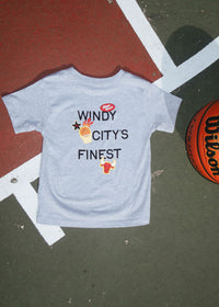 Chicago Basketball Patches Toddler Tee