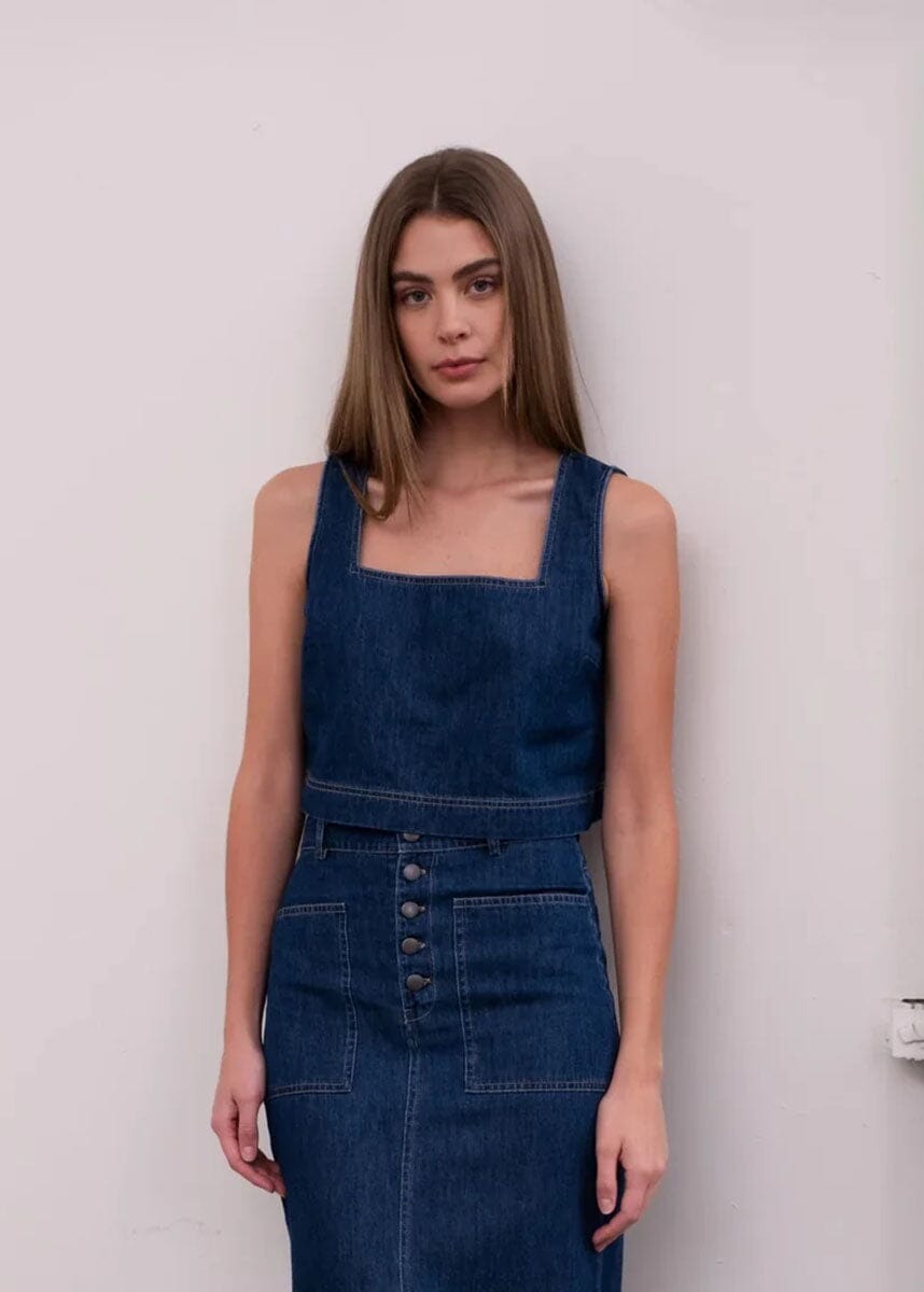Tennessee Crop Top - Denim