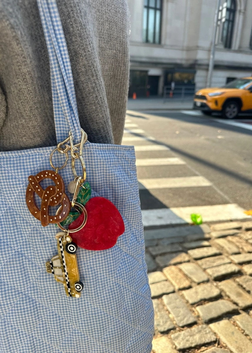 Pretzel Bag Charm Keychain