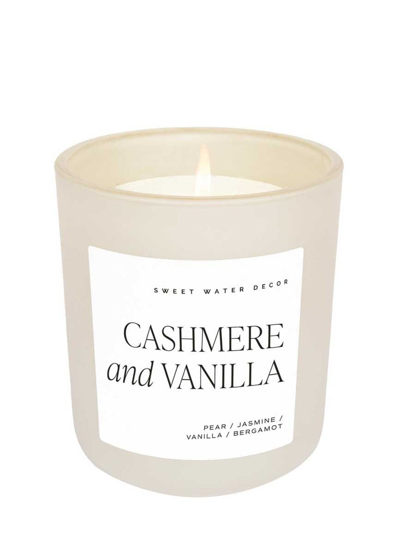 Cashmere and Vanilla Soy Candle - 15oz