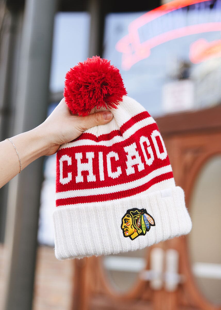 Adult Chicago Blackhawks Varsity Beanie Red – Alice Wonder