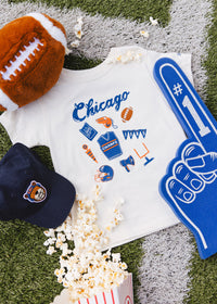 Youth Bear Chicago Dad Hat - Navy