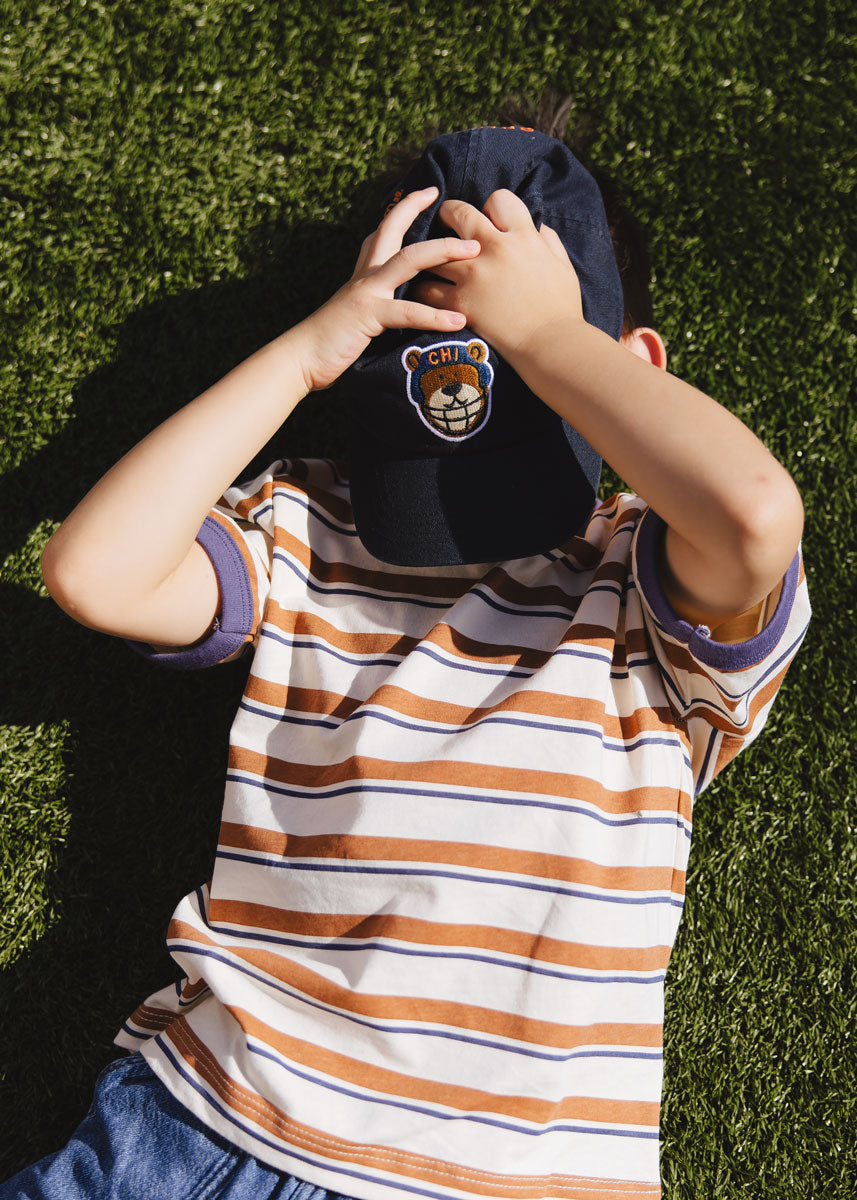 Youth Bear Chicago Dad Hat - Navy