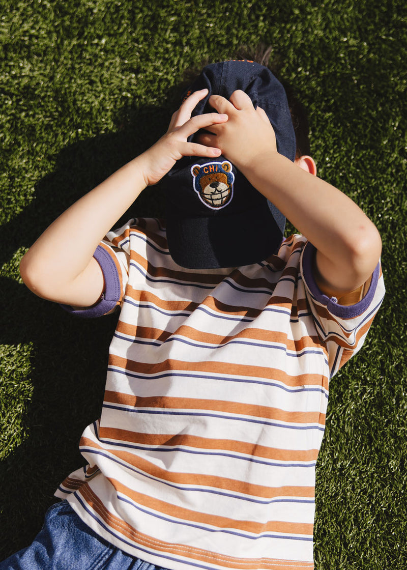 Youth Bear Chicago Dad Hat - Navy