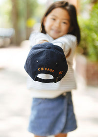 Youth Bear Chicago Dad Hat - Navy