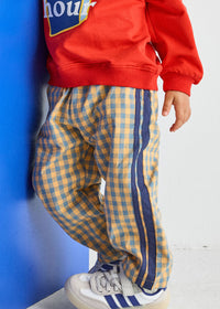 Gingham Stripe Pant - Blue & Orange