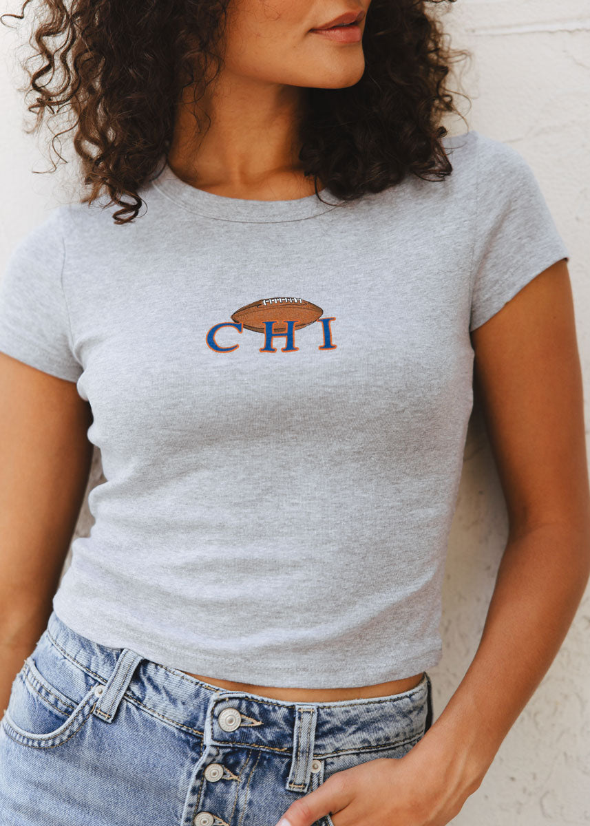 Chi Football Baby Tee