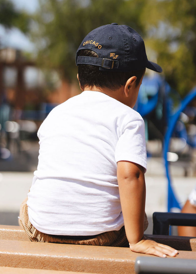 Toddler Bear Chicago Dad Hat - Navy