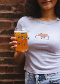 Chicago Game Day Icons Can Glass