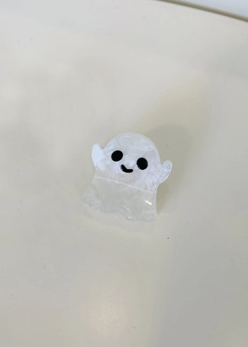 Mini Halloween Hair Claw - Ghost
