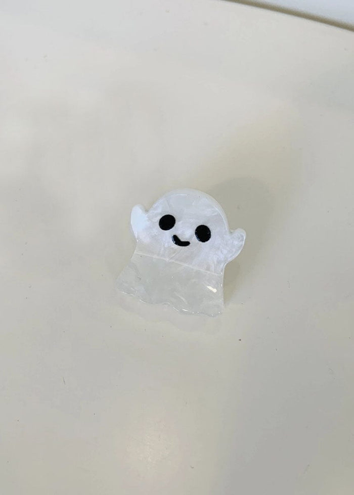 Mini Halloween Hair Claw - Ghost