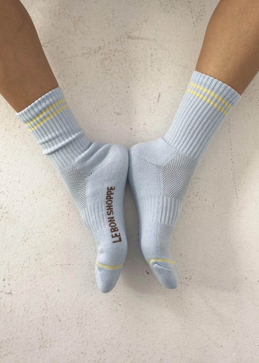 Boyfriend Socks - Pastel Sky