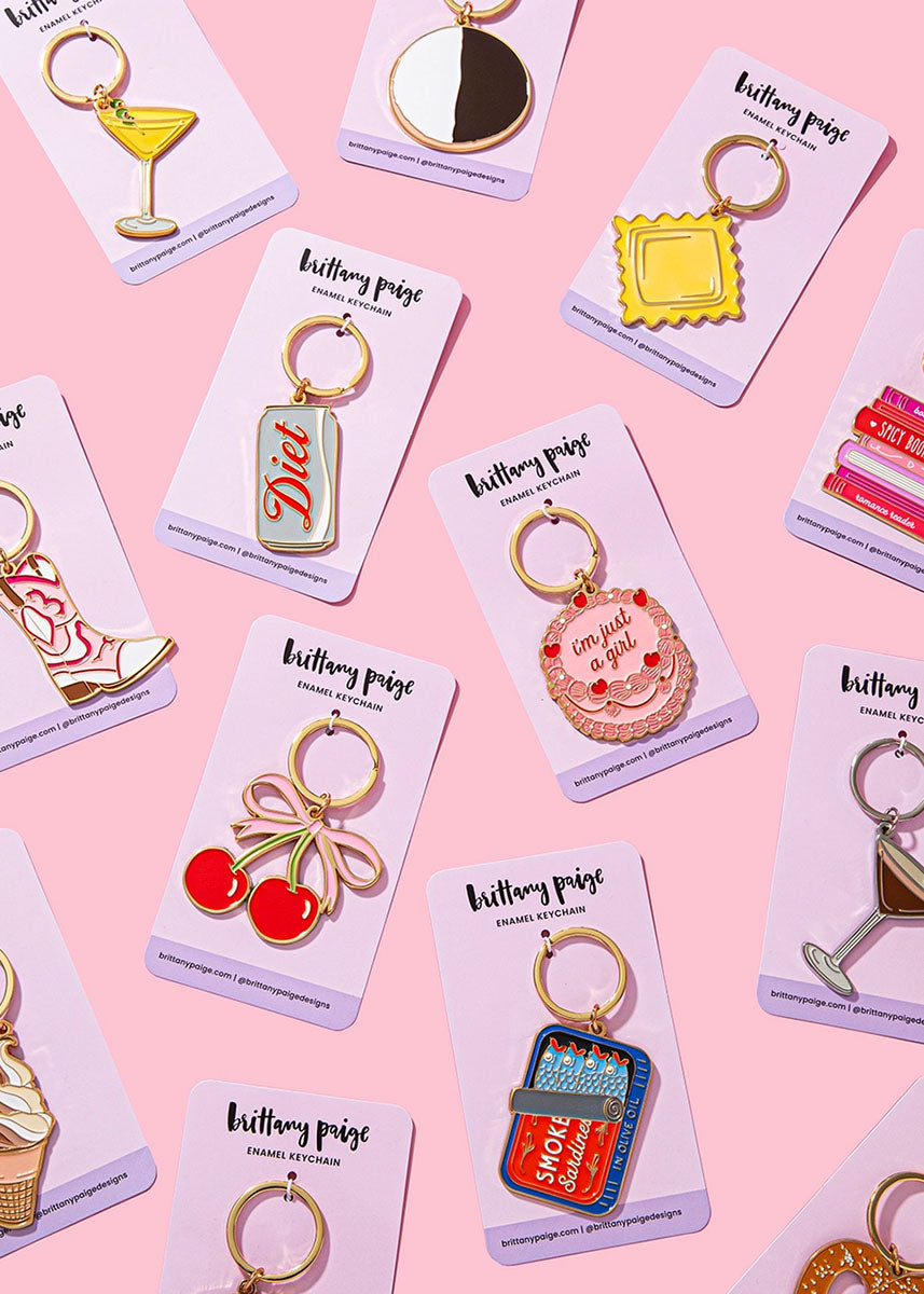 Cowboy Boot Enamel Keychain