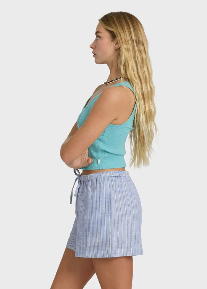 Wanderer Woven Print Short - Twilight Blue