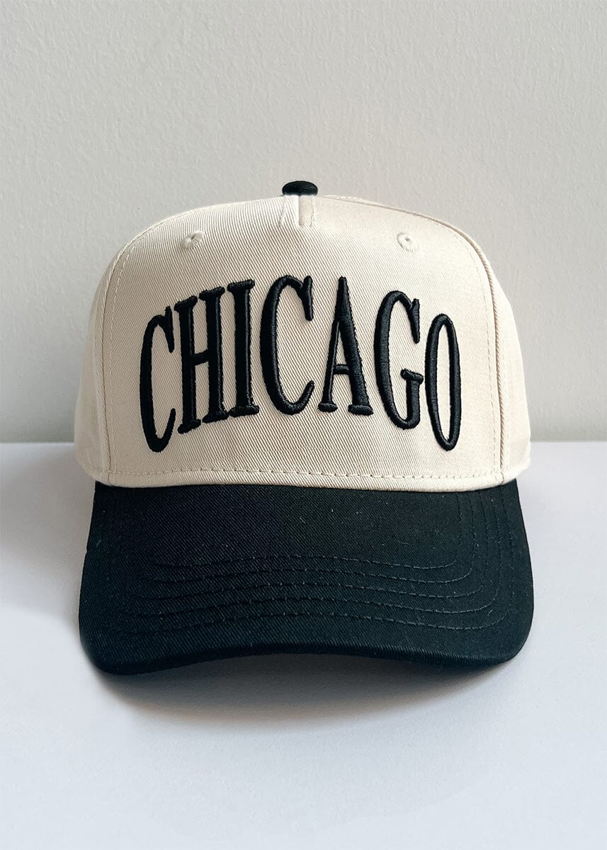 Chicago Puff Baseball Cap - Black